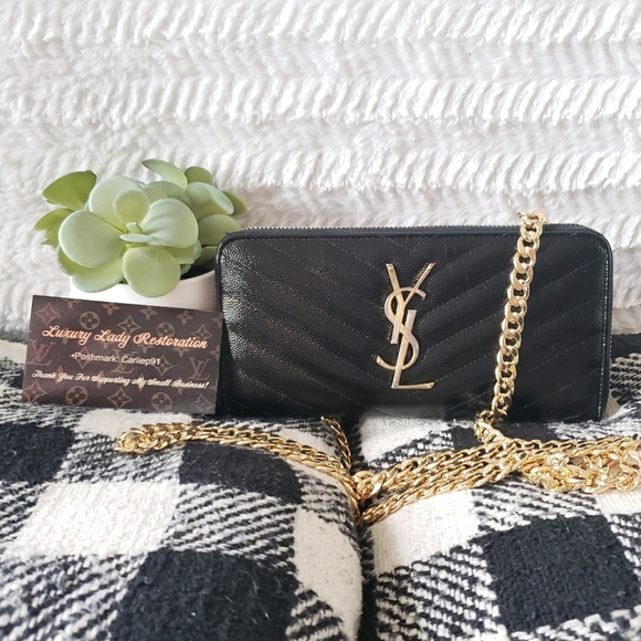 Yves Saint Laurent Handbags - Authentic YSL Yves Saint Laurent Crossbody Wallet
